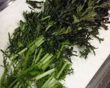 サラダからし菜のパスタ作り方1写真
