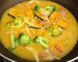パンプキンクリームパスタ作り方4写真