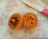 ♪秋の味覚♪☆食べやすい柿の剥き方☆作り方4写真