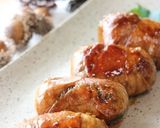 お腹空いたぁ！梅しそ風味★肉巻きおにぎり作り方13写真