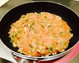 鶏ひきのオムレツ風作り方3写真