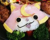 妖怪ウォッチ！ ブシニャンキャラ弁〜作り方1写真