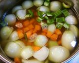 4の倍数にカット?した普通のスープ。作り方3写真