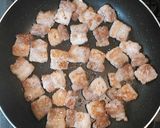 超簡単　豚バラブロックと椎茸小松菜炒め作り方8写真