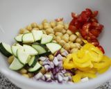 ひよこ豆のトマトミントサラダ作り方2写真