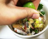 簡単！ヘルシー絶品！アジの梅風味たたき♡作り方5写真