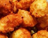 胡麻油で揚げ焼き鶏団子☆鶏ミンチボール作り方3写真