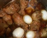 手羽元♪お酢で柔らか甘酢煮込み♪分量簡単作り方2写真