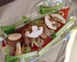 旬の秋鮭で！なめたけとマヨのホイル焼き作り方4写真