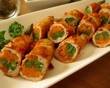 野菜の豚巻きトマトソース作り方5写真