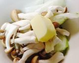 キノコとたらこのパスタ作り方2写真