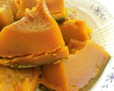 レンジで！甘じょっぱい☆かぼちゃの煮つけ作り方4写真