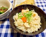 秋ご飯！蓮根ゴロゴロ五目炊き込みご飯作り方6写真