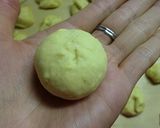 パンプキンのちぎりパン♡あんこ入り♡作り方3写真
