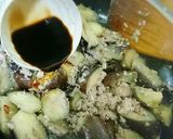 お酢入り★なすと豚ひき肉の旨味炒め♪作り方5写真
