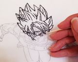 誕生日ケーキ☆ドラゴンボール☆デコチョコ作り方2写真
