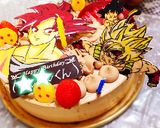 誕生日ケーキ☆ドラゴンボール☆デコチョコ作り方6写真