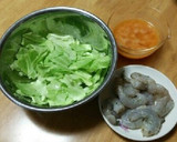 ☆エビとキャベツの卵炒め☆作り方1写真