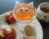 ハロウィンに ゼリーをデコってネコさん作り方7写真
