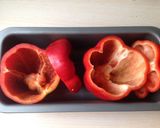 パプリカのお米詰めオーブン焼き作り方5写真