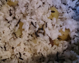 サツマイモとひじきのだし炊き込みご飯作り方4写真
