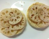 蓮根のオニオンバジルトースト作り方5写真