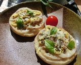 蓮根のオニオンバジルトースト作り方7写真