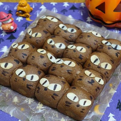 カボチャちぎりパン☆ハロウィンカボチャ by さとこぱんたーに