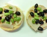 蓮根とお豆の和トースト作り方5写真
