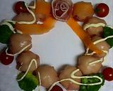 クリチーポテトの生ハム包み★リース作り方6写真