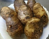 里芋の皮だけで素揚げ作り方1写真