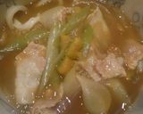 暖まる！カボチャと豚肉のカレーうどん作り方15写真