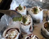 トマトソースで*さんまのロール焼き*作り方7写真