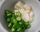 納豆とねばねば野菜の明太マヨ風味作り方1写真