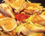 骨付き鶏とレンズ豆の白ワイン煮込み作り方4写真
