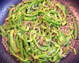 簡単！もやしとピーマンとひき肉の味噌炒め作り方4写真
