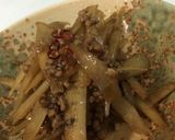 甘辛☆ご飯もりもりひき肉ごぼう炒め作り方6写真