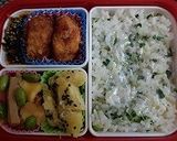 カイワレで簡単美味しい大根葉ご飯作り方7写真