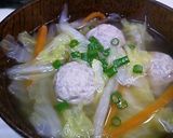 《肉団子と白菜のスープ》作り方5写真