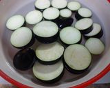 揚げナスのみたらし餡かけ♡作り方1写真