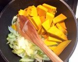 寒い日に☆あったかカボチャスープ作り方5写真