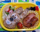 幼稚園のお弁当（名犬チーズ）作り方4写真