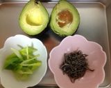 アボカドと塩こんぶのヘルシーチャーハン作り方1写真