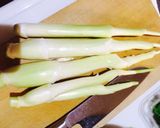 秋の旬野菜 マコモタケとピーマンの炒め作り方2写真