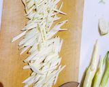 秋の旬野菜 マコモタケとピーマンの炒め作り方4写真