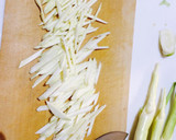 秋の旬野菜 マコモタケとピーマンの炒め作り方4写真