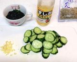 テケトー料理13☆生姜inキュウリ酢もの作り方1写真
