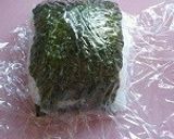 おにぎらず：中はクリームチーズと塩昆布作り方4写真