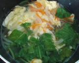 ルッコラの卵スープ❀朝食やランチに作り方4写真