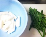 ☆長いもと豚肉の味噌炒め☆作り方1写真